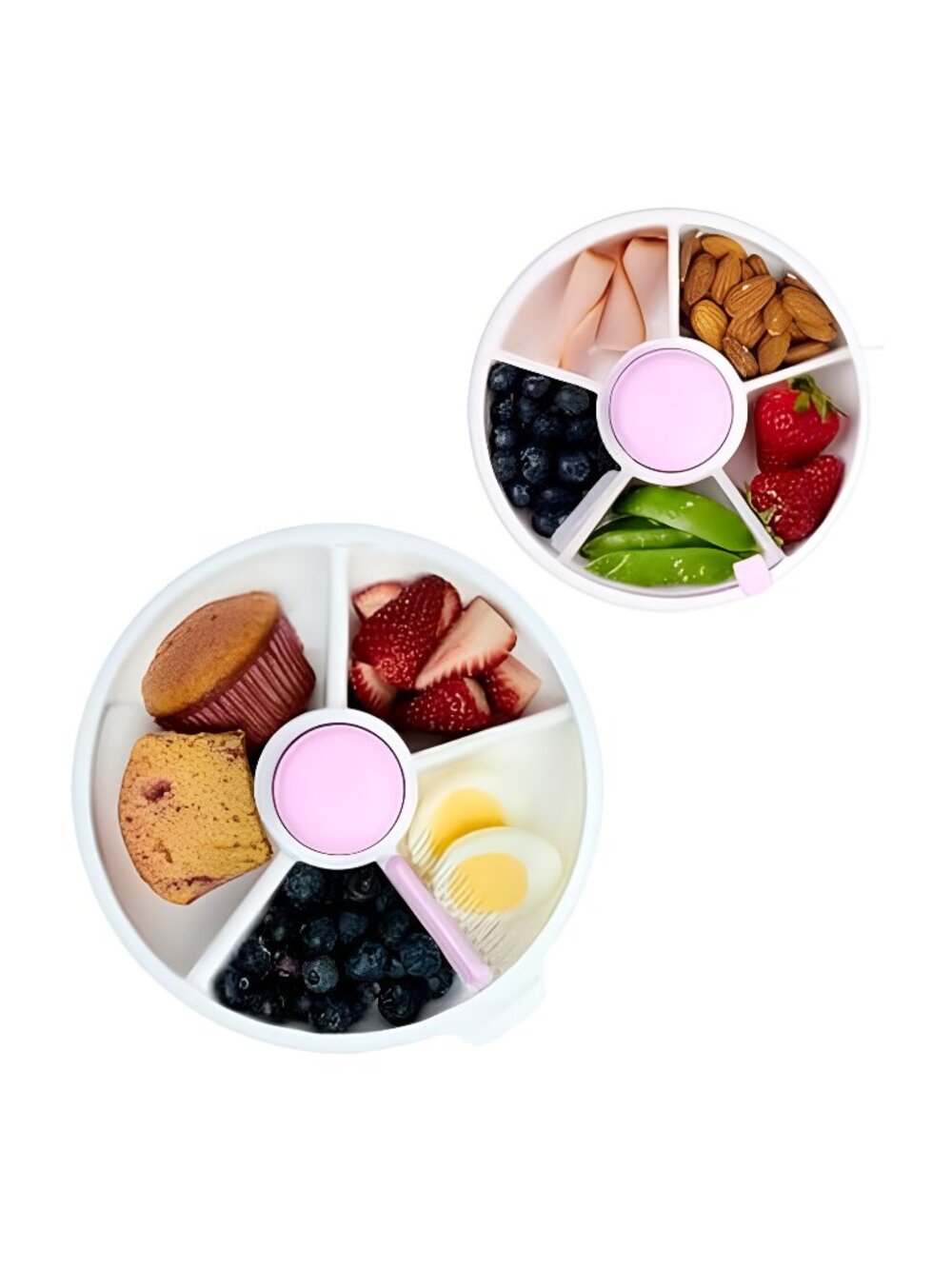 Kids Taro Purple Small and Large Snack Spinner Bundle with Hand Strap